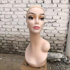 Single Shoulder Model Head Wig Display Stand for Home Salon