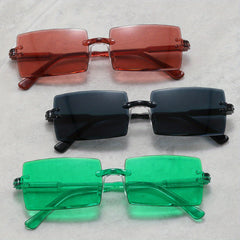 Men's Rimless UV Resistant Sunglasses for Outdoor Travel