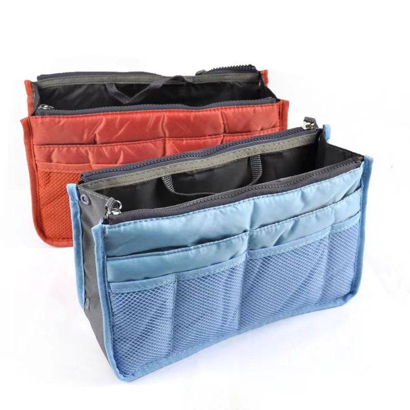 Large Capacity Portable Storage Bag Double layer Cosmetic Bag Foldable Organizer