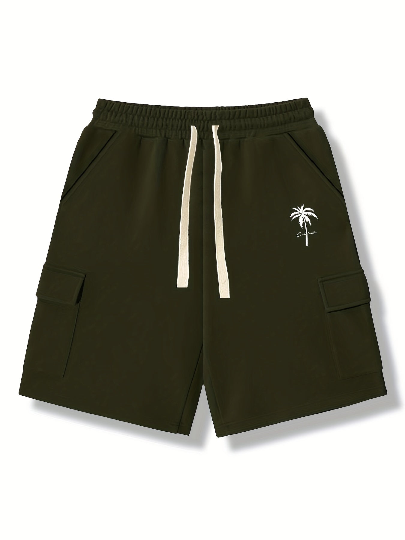California Coconut Tree Men's Cargo Shorts for Summer Casual Wear