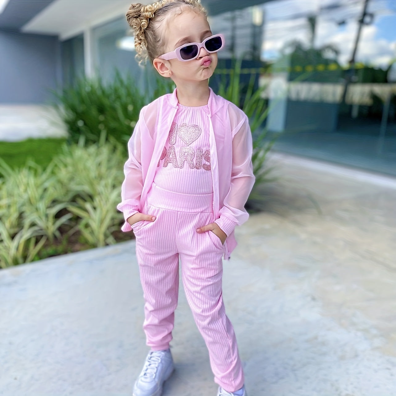 Girls Retro Sunglasses Rectangle Frame UV Protection For Outdoor Activities