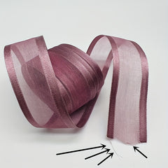 5yd 25mm Satin Edge Organza Ribbon Bow Wedding Christmas DIY Gift Wrapping