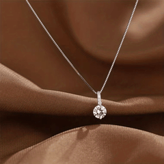 Zircon Water Drop Pendant Clavicle Chain Necklace for Women