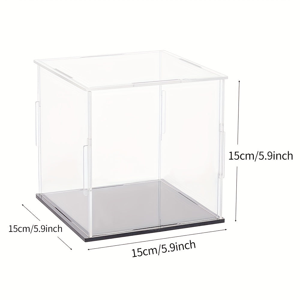 Acrylic Collectible Display Box Adhesive Transparent Dustproof Storage