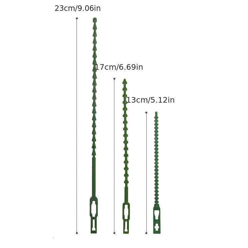50pcs Flexible Plastic Garden Plant Twist Ties - Secure Vine Garde