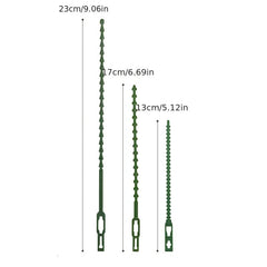 50pcs Flexible Plastic Garden Plant Twist Ties - Secure Vine Garde