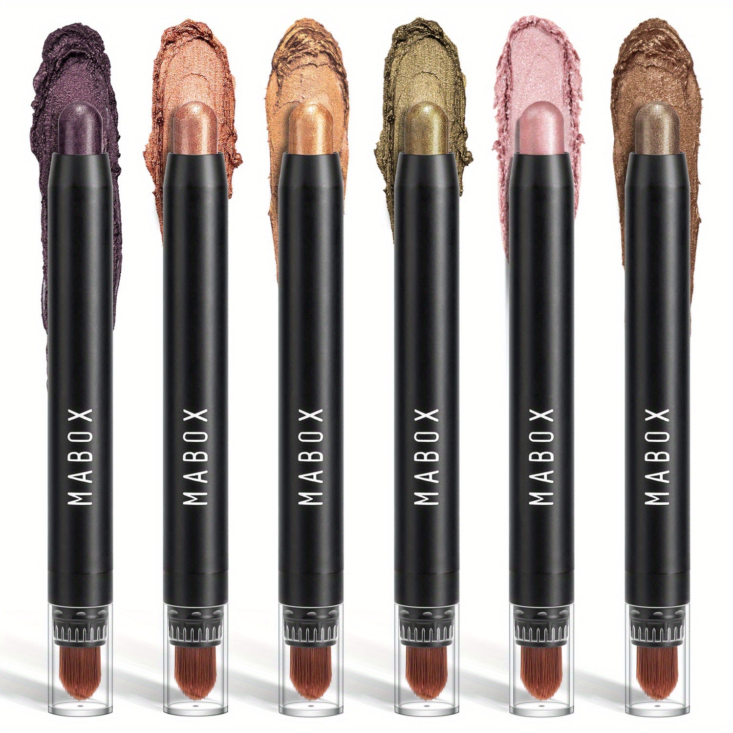 Creamy & Waterproof Eyeshadow Stick - Metallic Neutral and Brown Colors