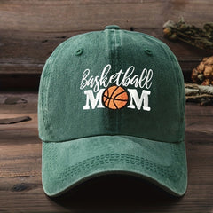 Basketball Mom Embroidered Baseball Cap Distressed Dad Hat