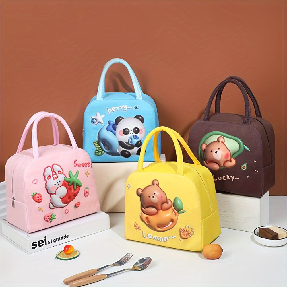 Cartoon Thermal Handheld Bag Insulated Lunch Box Bag