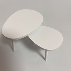 1:12 Scale OB11 Triangle Coffee Table & Desk Dark Brown Dollhouse Accessory