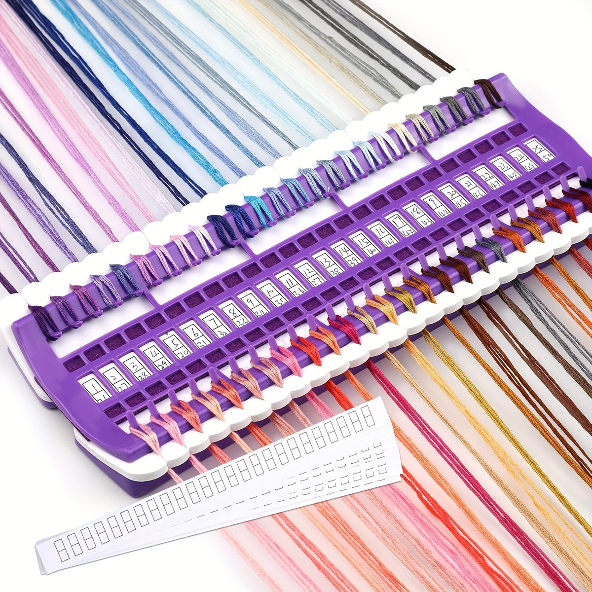 Plastic Floss Organizer with 15 Reusable Labels, Thread Storage Holder