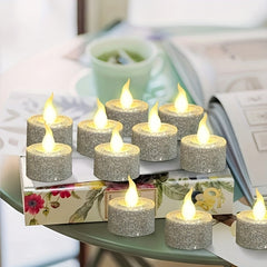 24pcs LED Electronic Candle Smokeless Powered Tea Wax Electronic Candle Light