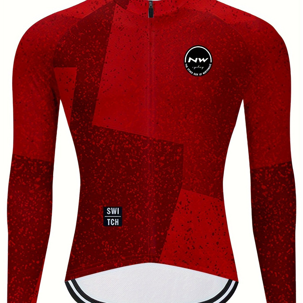 Men's Block Cycling Jersey Stretch Casual Sports Shirt For Outdoor Riding