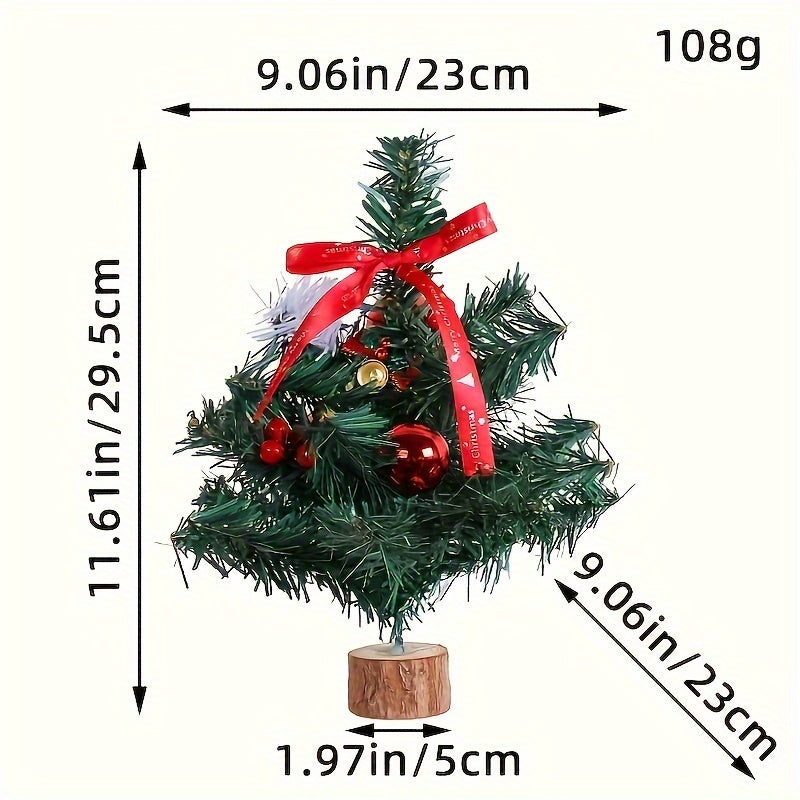 Artificial Christmas Tree Decoration Christmas Party Home Table Craft