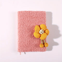 Fabric Plush Magnetic Buckle Journal Book