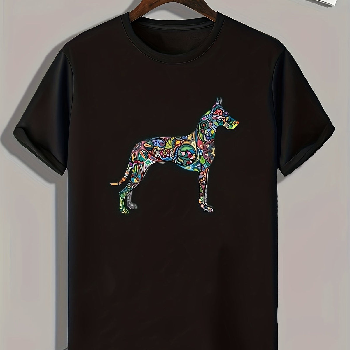 Colorful Horse Print Men's Graphic T shirt Casual Comfy Tees For Summer