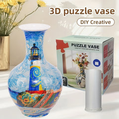 3D Puzzle Vase with 164 Curved Pieces Ideal Gift