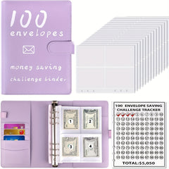 100 Envelope Money saving Challenge Kit Budget Binder Set With Cash Envelopes