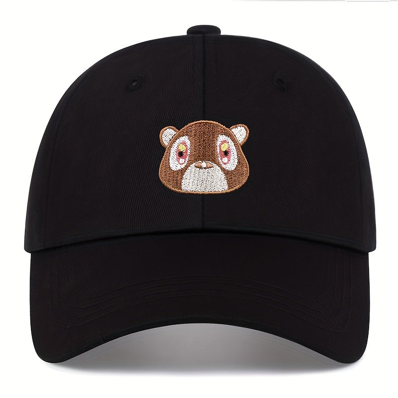 Cartoon Bear Baseball Cap Soft Top Hip hop Dad Hat