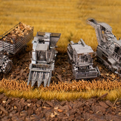 Metal Glue 3D Puzzle Tractor Corn Wheat Sugarcane Harvester Model