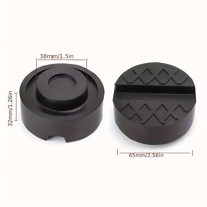1pc Jack Rubber Cushion Protection Frame Rubber Slotted Floor Cushion