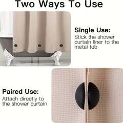 1PC Shower Curtain Weights Magnets Silicone Coated Strong