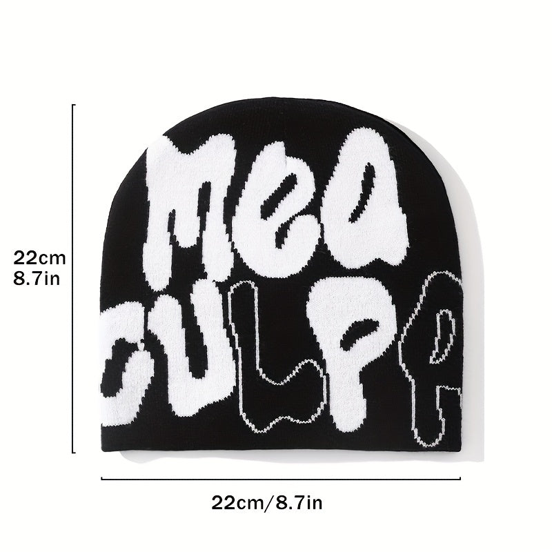 Unisex Hip Hop Knit Beanie Cap Men's Candy Y2K Thermal Hat