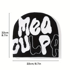 Unisex Hip Hop Knit Beanie Cap Men's Candy Y2K Thermal Hat