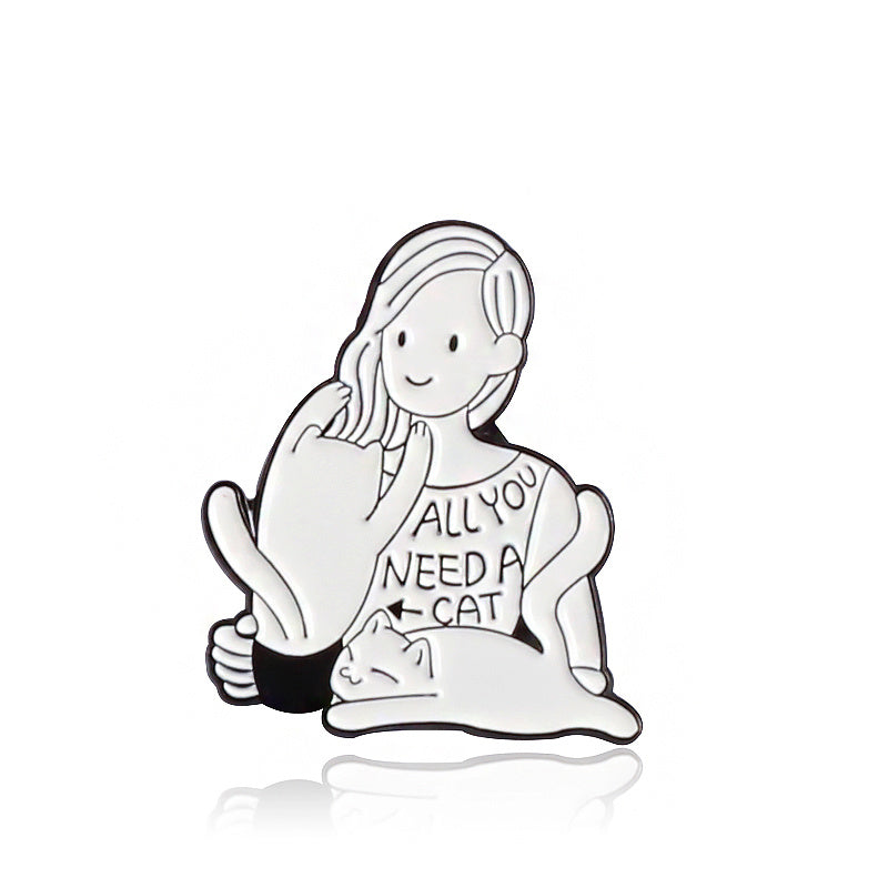 Stylish Cat Zinc Alloy Pin