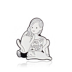 Stylish Cat Zinc Alloy Pin