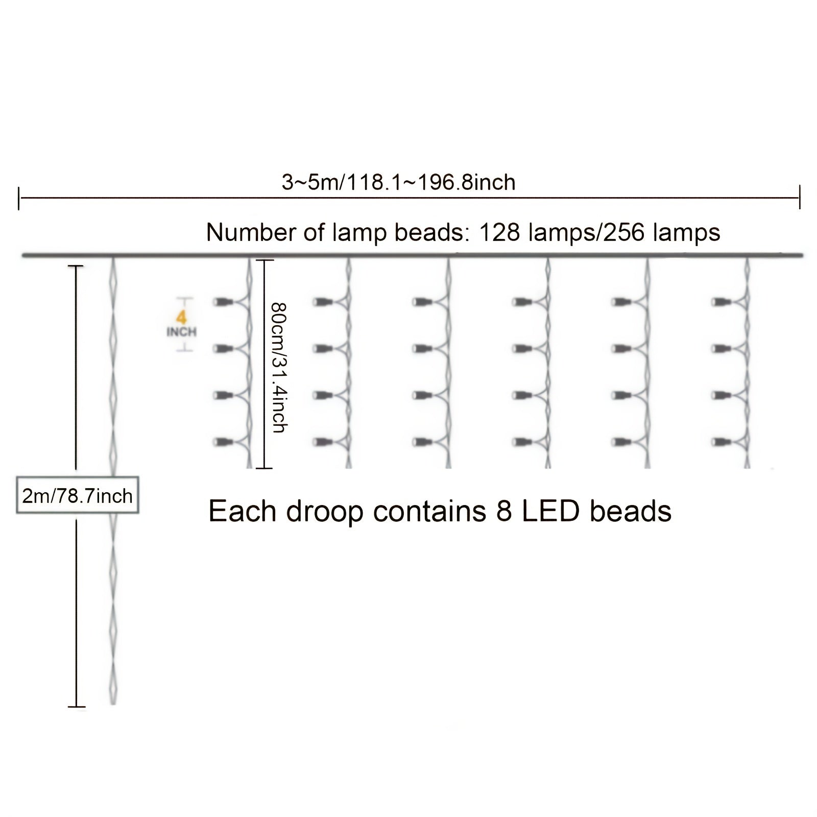 Waterproof Solar Christmas Garland Light String