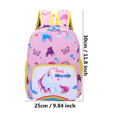 Cartoon Unicorn Baby Backpack for Kindergarten School