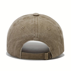 Distressed Baseball Cap Letter Printed Dad Hat Hip Hop Adjustable Sun Hat