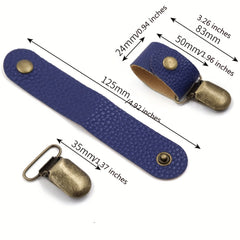 2pcs PU Leather Duckbill Hat Clip For Travel Luggage