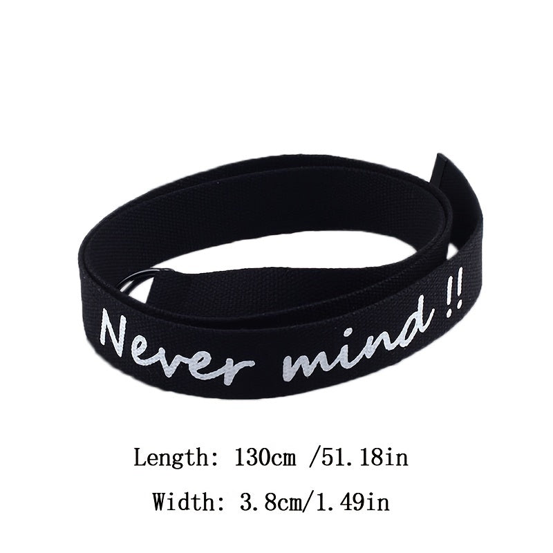 Punk Letter Decorative Jeans Belt for Women
