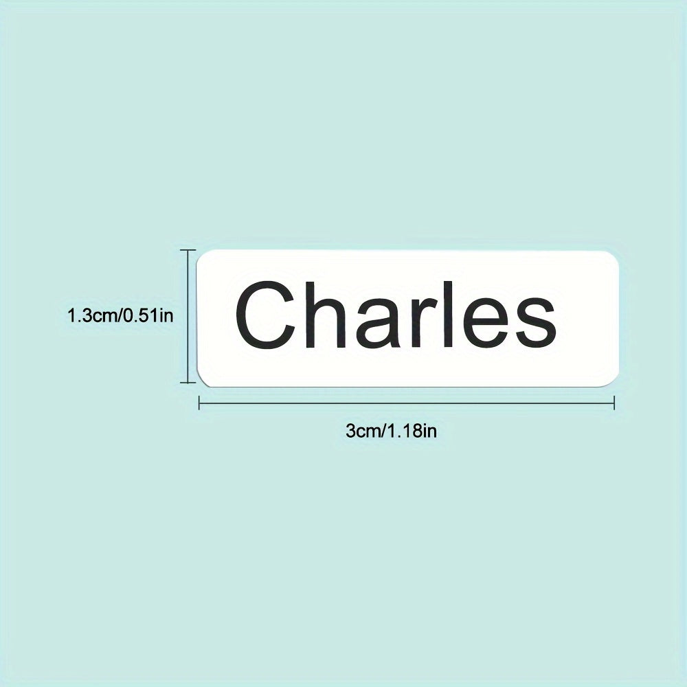 Customizable High Name Stickers Clear Print Waterproof Stain-resistant