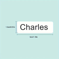 Customizable High Name Stickers Clear Print Waterproof Stain-resistant
