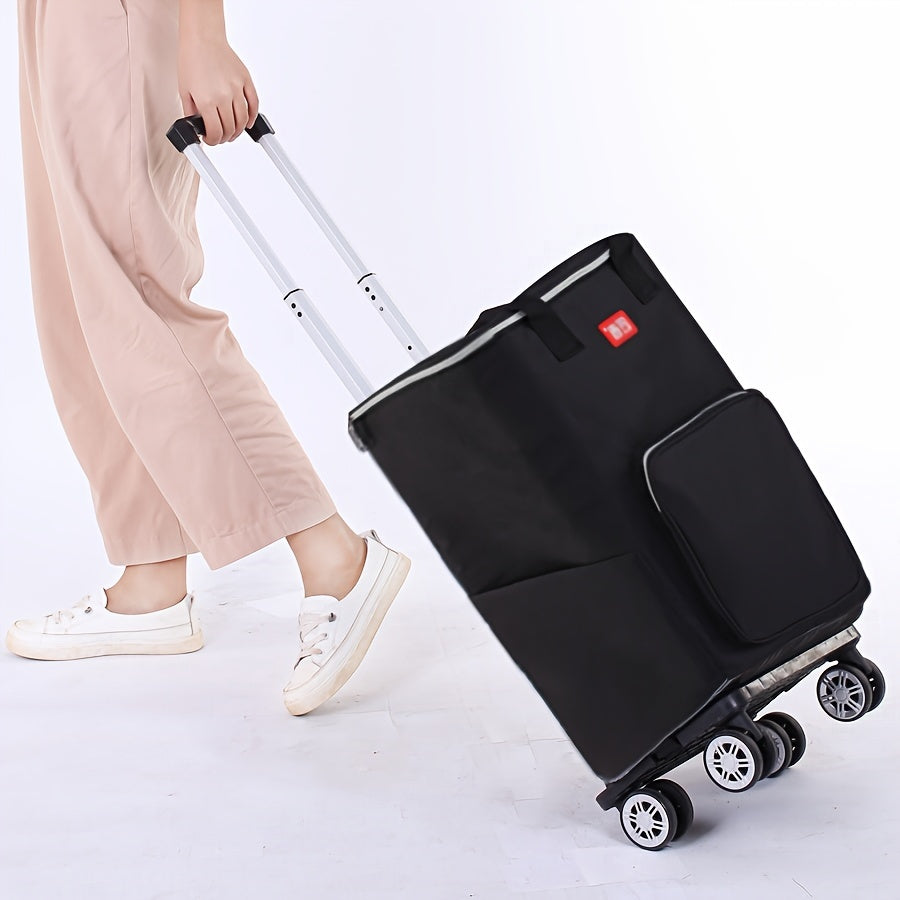 Insulated Picnic Bag with Tires - Large Capacity Oxford Fabric Cold Bag