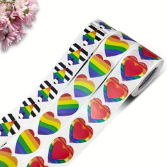 500pcs Love Stickers Rolled Heart shaped Sealing Stickers