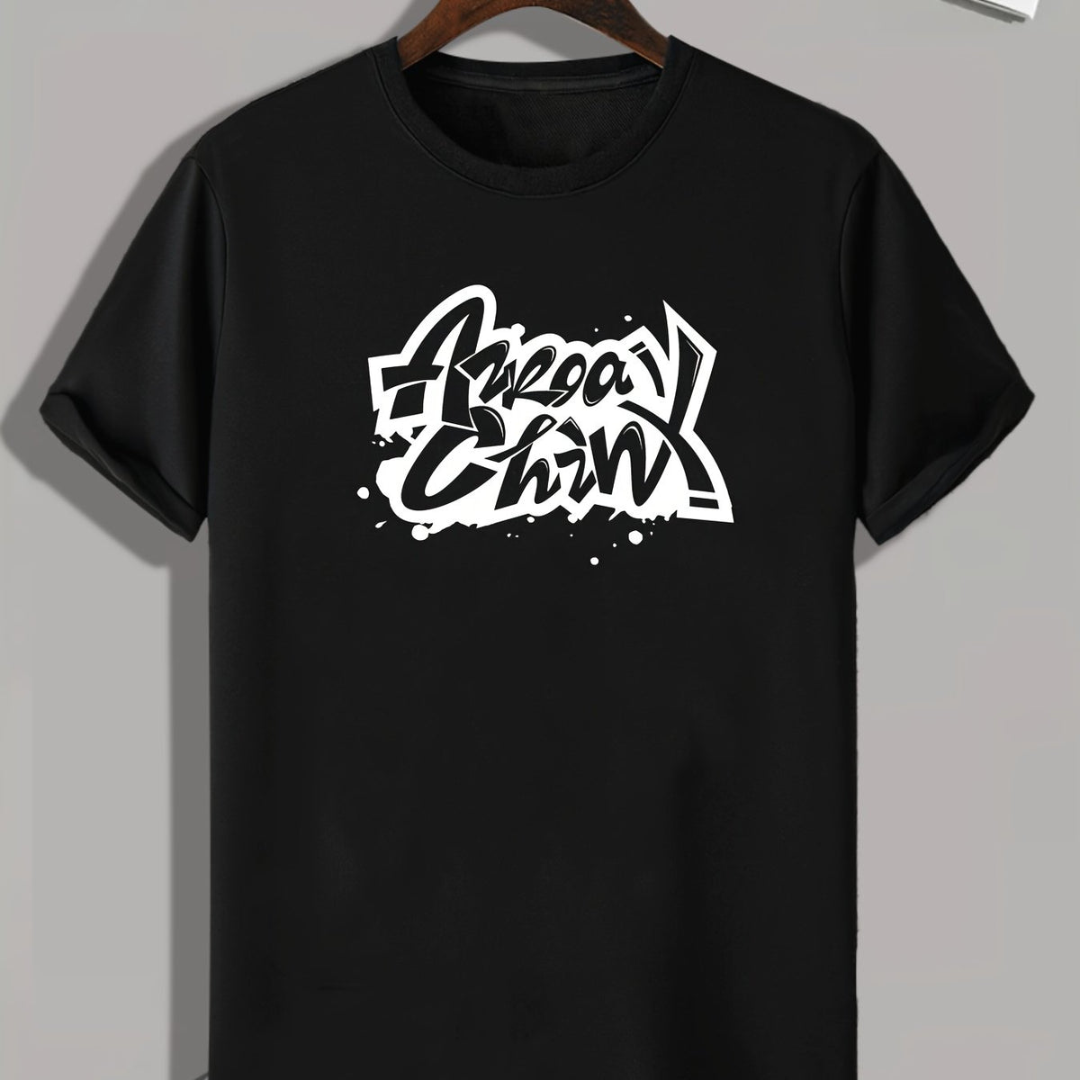 Creative Letters Print Men's Graphic T-shirt for Summer