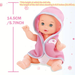 Belinda 21" Baby Doll W Bathtime Set 5 Accessories Included