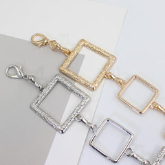 Metal Waist Chain Women's Square Belt For Dress Shirt Suit