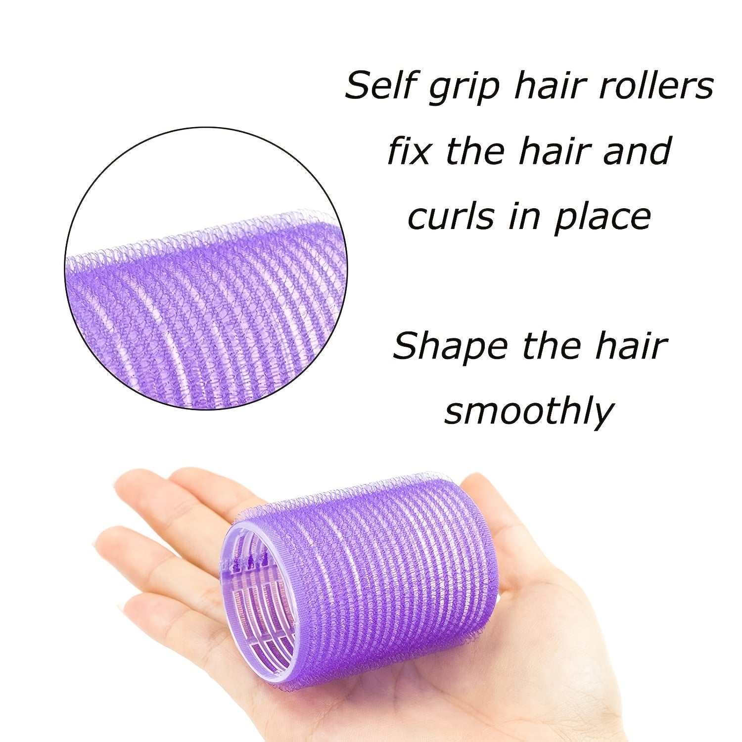 Heatless Hair Curlers Set Self Grip Rollers For Stylish Curls And Waves