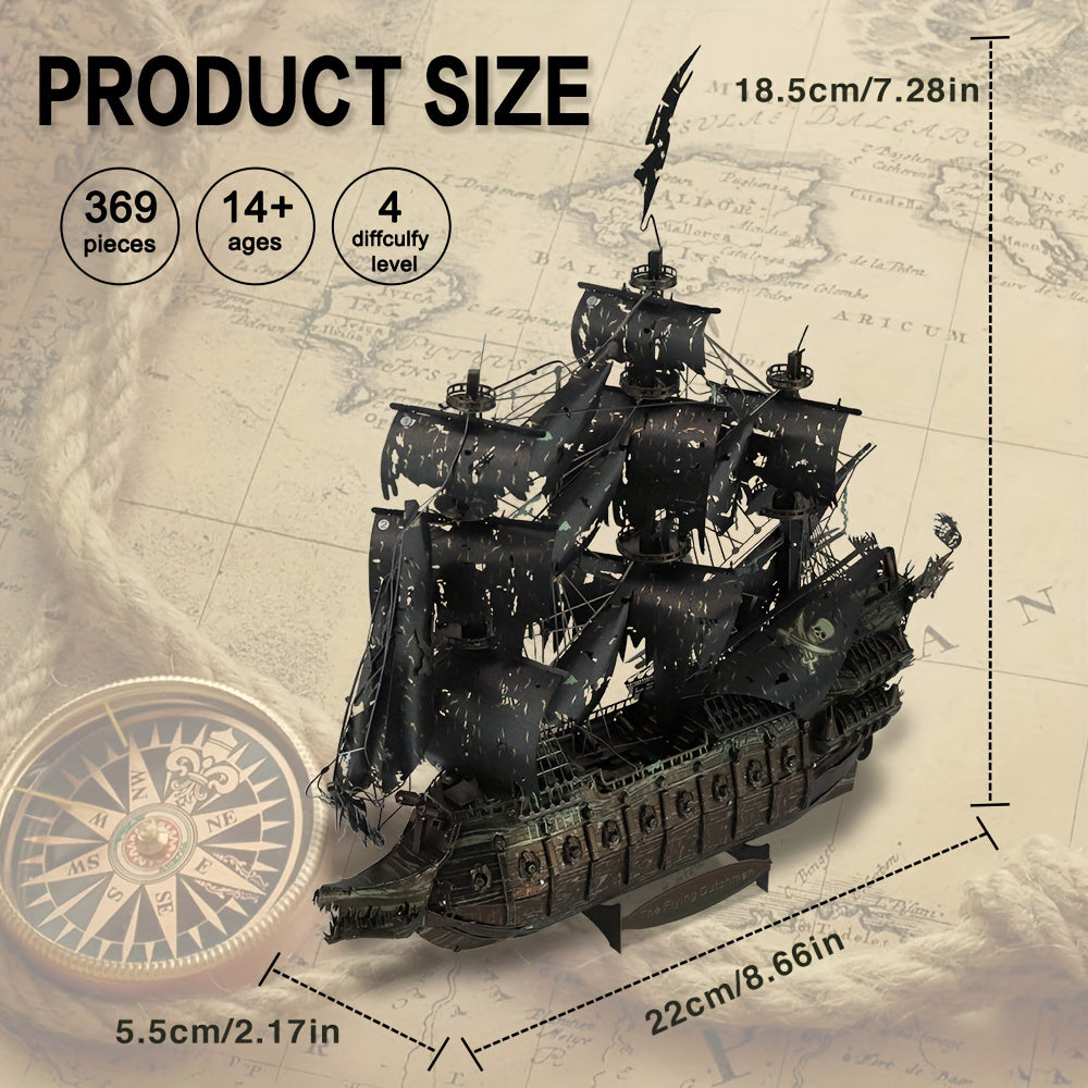 Piececool Flying Dutchman 3D Metal Puzzle Model Kit