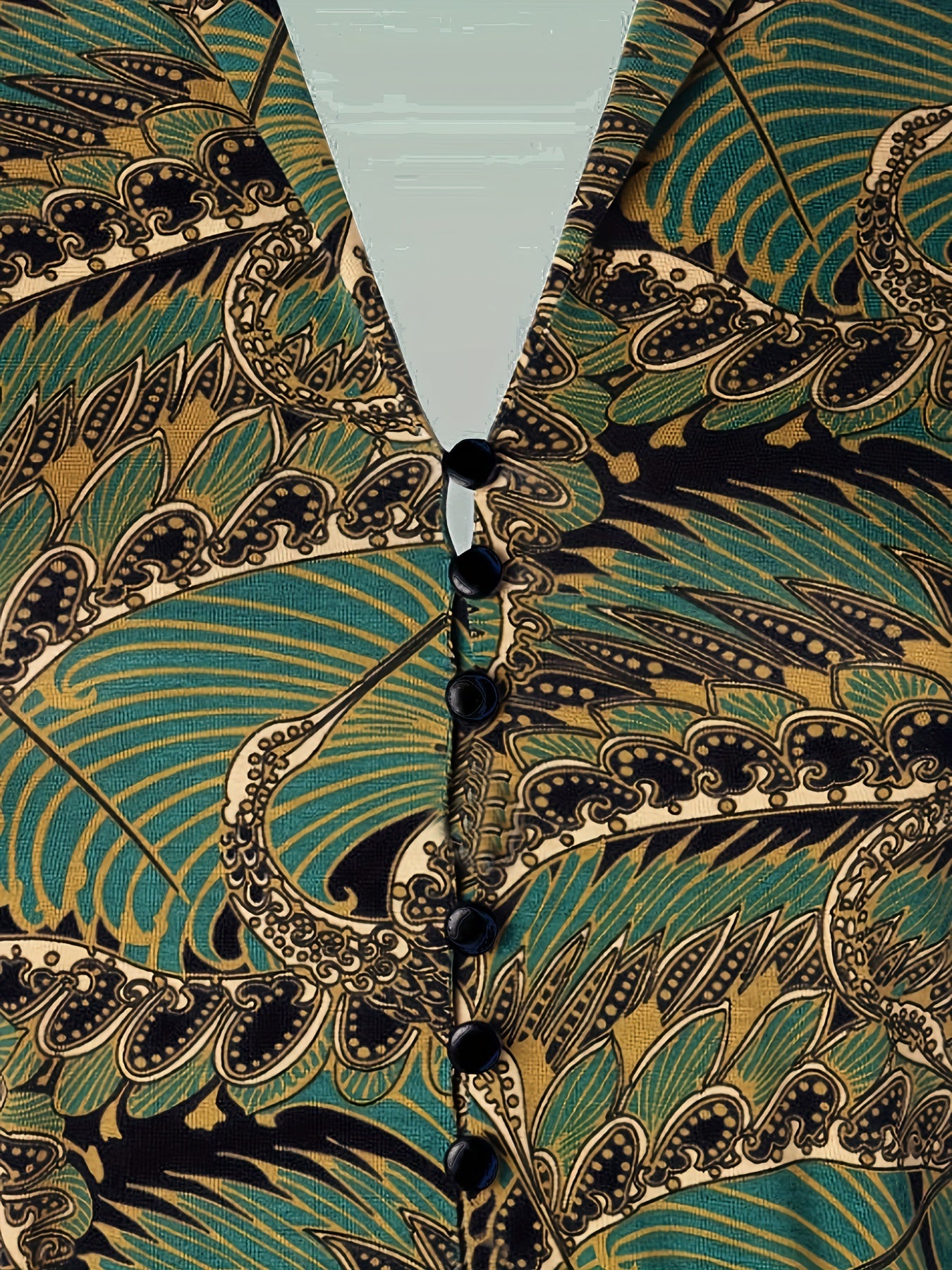  Retro Dress Women's Plus Allover Print