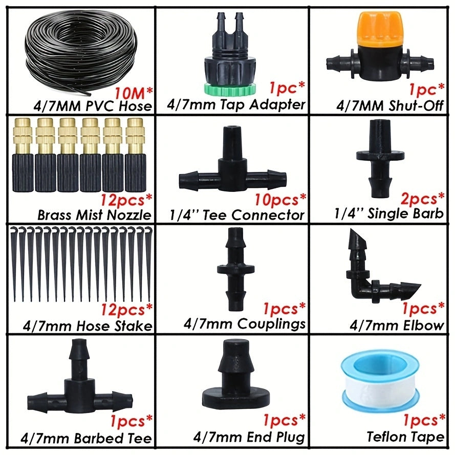 Adjustable Automatic Drip Irrigation Kit DIY Watering Set Gardening Tool