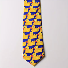 Yellow Duck Tie Groomsmen Gift Funny Men's Formal Dress Couple Gift