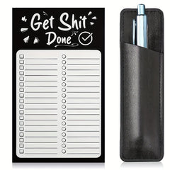 Grocery List Pads Funny Memo Notepad Magnet Refrigerator Notepad With Pen Holder