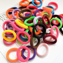 100pcs Elastic Baby Hair Rope Hair Accessories For Toddler Kids Girls