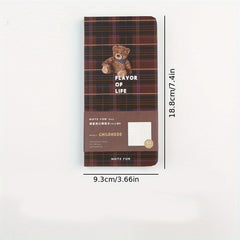 Slim Hardcover Notebook Grid British Plaid Student Planner